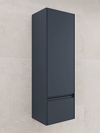 Style Line Шкаф пенал Лима 36 Plus подвесной эмаль графит матовая – фотография-3